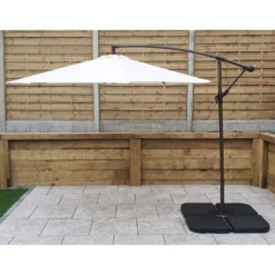 3m Banana Parasol With Beige Canopy -Garden Furniture Shop 3m banana parasol with beige canopy p83661 173225 zoom