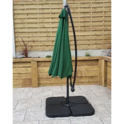 3m Green Canopy Banana Parasol -Garden Furniture Shop 3m green canopy banana parasol p83649 173176 zoom