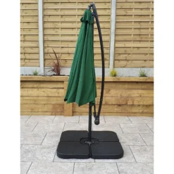 3m Green Canopy Banana Parasol -Garden Furniture Shop 3m green canopy banana parasol p83649 173177 zoom