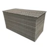 8mm Flat Weave Grey Rattan Large Cushion Box