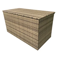 8mm Flat Weave Natural Brown Rattan Large Cushion Box