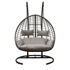 Adanero Natural Hanging 2 Seater Chair -Garden Furniture Shop adanero natural hanging 2 seater chair p82555 168618 zoom