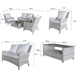 Alexandra Grey Rattan 2 Seater Sofa Set -Garden Furniture Shop alexandra grey rattan 2 seater sofa set p78354 133364 zoom