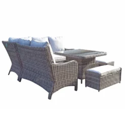 Alexandra Grey Rattan Corner Sofa Dining Set With Lift Table -Garden Furniture Shop alexandra grey rattan corner sofa dining set with lift table p78360 133452 zoom