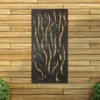 Amarelle Extra Large Metal Flame Design Decorative Garden Screen Mirror