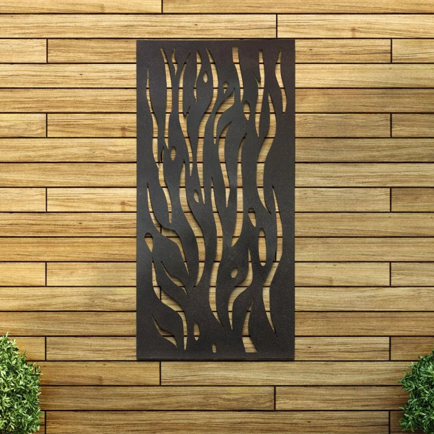 Amarelle Extra Large Metal Flame Design Decorative Garden Screen Mirror 1 Amarelle Extra Large Metal Flame Design Decorative Garden Screen Mirror