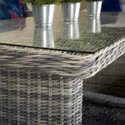 Amy Grey Rattan 7 Seater Sofa Dining Set -Garden Furniture Shop amy grey rattan 7 seater sofa dining set p78382 133541 zoom