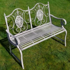 Antique Grey Garden Bench -Garden Furniture Shop antique grey garden bench p65145 100020 zoom
