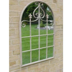 Arched Metal Garden Mirror -Garden Furniture Shop arched metal garden mirror p83680 173300 zoom