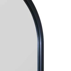 Arcus Black Metal Framed Arched Garden Wall Mirror - 120x60cm -Garden Furniture Shop arcus black metal framed arched garden wall mirror 120x60cm p85017 181491 zoom