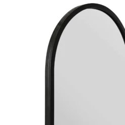 Arcus Black Metal Framed Arched Wall Garden Mirror - 140x70cm -Garden Furniture Shop arcus black metal framed arched wall garden mirror 140x70cm p85036 181595 zoom