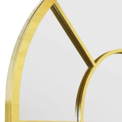 Arcus Gold Framed Arched Window Style Garden Mirror -Garden Furniture Shop arcus gold framed arched window style garden mirror p85111 181999 zoom