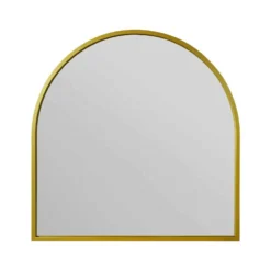Arcus Gold Metal Framed Arched Wall Garden Mirror - 100x100cm -Garden Furniture Shop arcus gold metal framed arched wall garden mirror 100x100cm p85112 182019 zoom