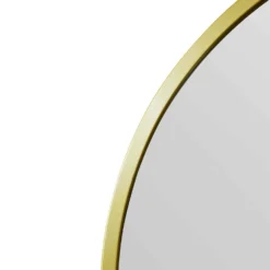 Arcus Gold Metal Framed Arched Wall Garden Mirror - 100x100cm -Garden Furniture Shop arcus gold metal framed arched wall garden mirror 100x100cm p85112 182023 zoom