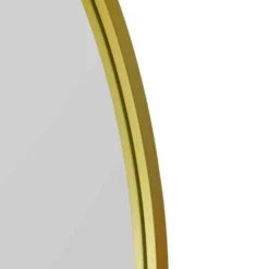 Arcus Gold Metal Framed Arched Wall Garden Mirror - 100x100cm -Garden Furniture Shop arcus gold metal framed arched wall garden mirror 100x100cm p85112 182027 zoom