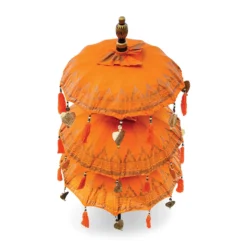 Bali Ceremonial Triple Parasol Orange & Gold -Garden Furniture Shop bali ceremonial triple parasol orange gold p68808 108355 zoom