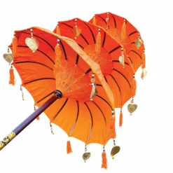 Bali Ceremonial Triple Parasol Orange & Gold -Garden Furniture Shop bali ceremonial triple parasol orange gold p68808 108358 zoom