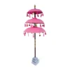 Bali Ceremonial Triple Parasol Pink & Gold