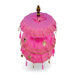 Bali Ceremonial Triple Parasol Pink & Gold -Garden Furniture Shop bali ceremonial triple parasol pink gold p68809 108363 zoom