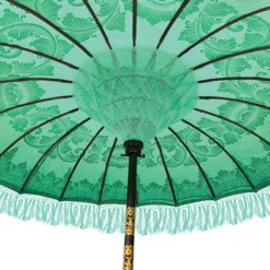Bali Sun Parasol Mint And Gold 2m (With Pole Joint) -Garden Furniture Shop bali sun parasol mint and gold 2m with pole joint p62015 126767 zoom