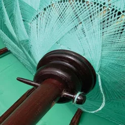 Bali Sun Parasol Mint And Gold 2m (With Pole Joint) -Garden Furniture Shop bali sun parasol mint and gold 2m with pole joint p62015 126771 zoom