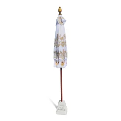 Bali Sun Parasol White And Gold 2m (With Pole Joint) -Garden Furniture Shop bali sun parasol white and gold 2m with pole joint p62018 108745 zoom