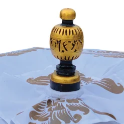 Bali Sun Parasol White And Gold 2m (With Pole Joint) -Garden Furniture Shop bali sun parasol white and gold 2m with pole joint p62018 108748 zoom