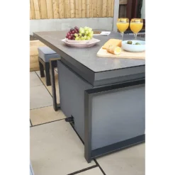 Bettina Grey Aluminium 7 Seater Sofa Dining Set With Lift Table -Garden Furniture Shop bettina grey aluminium 7 seater sofa dining set with lift table p78599 134697 zoom