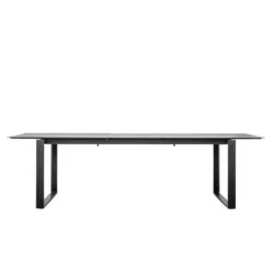 Bolzano Charcoal Extending Dining Table 206/266 X 100 X 74 Cm