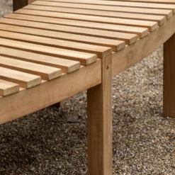 Champillet Natural Wood Bench 148 X 63 X 45 Cm -Garden Furniture Shop champillet natural wood bench 148 x 63 x 45 cm p82554 168605 zoom