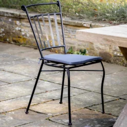 Charcoal Iron Outdoor Dining Chair