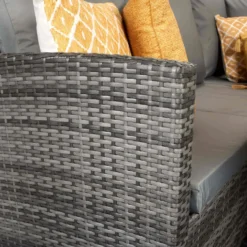Charlotte Grey Rattan Corner Sofa Dining Set -Garden Furniture Shop charlotte grey rattan corner sofa dining set p78384 133557 zoom