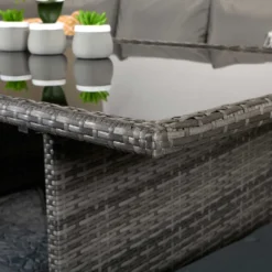 Charlotte Grey Rattan Corner Sofa Dining Set -Garden Furniture Shop charlotte grey rattan corner sofa dining set p78384 133559 zoom