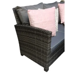 Charlotte Grey Rattan Corner Sofa Dining Set With Wood Effect Table -Garden Furniture Shop charlotte grey rattan corner sofa dining set with wood effect table p78386 133576 zoom