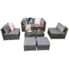 Chelsea Grey Rattan Modular Sofa Set