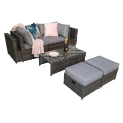 Chelsea Grey Rattan Modular Sofa Set -Garden Furniture Shop chelsea grey rattan modular sofa set p78388 133603 zoom
