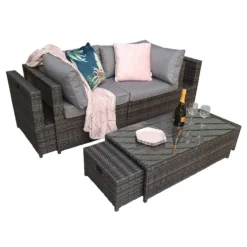 Chelsea Grey Rattan Modular Sofa Set -Garden Furniture Shop chelsea grey rattan modular sofa set p78388 133604 zoom