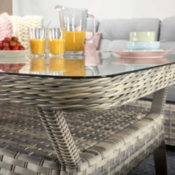 Constance Silver Grey Rattan Corner Sofa Dining Set -Garden Furniture Shop constance silver grey rattan corner sofa dining set p78390 133619 zoom