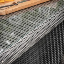 Corse Grey Rattan 6 Seater Oval Dining Set 5 Corse Grey Rattan 6 Seater Oval Dining Set -Garden Furniture Shop corse grey rattan 6 seater oval dining set p77813 130657 zoom