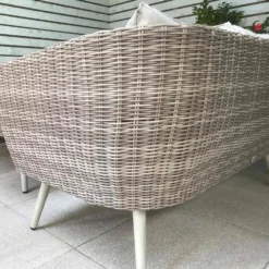 Danielle Grey Rattan U-Shaped Corner Sofa Set With Firepit Table -Garden Furniture Shop danielle grey rattan u shaped corner sofa set with firepit table p78428 133887 zoom