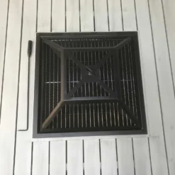 Danielle Grey Rattan U-Shaped Corner Sofa Set With Firepit Table -Garden Furniture Shop danielle grey rattan u shaped corner sofa set with firepit table p78428 133889 zoom