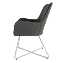 Dark Grey Cross Frame Outdoor Dining Chair -Garden Furniture Shop dark grey cross frame outdoor dining chair p76703 125515 zoom
