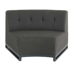 Dark Grey Curved 2 Seater Section Sofa -Garden Furniture Shop dark grey curved 2 seater section sofa p76705 124497 zoom