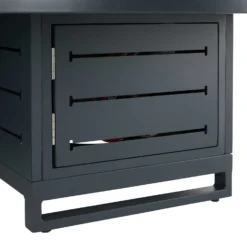 Dark Grey Outdoor Round Coffee Table With Firepit -Garden Furniture Shop dark grey outdoor round coffee table with firepit p76706 124529 zoom