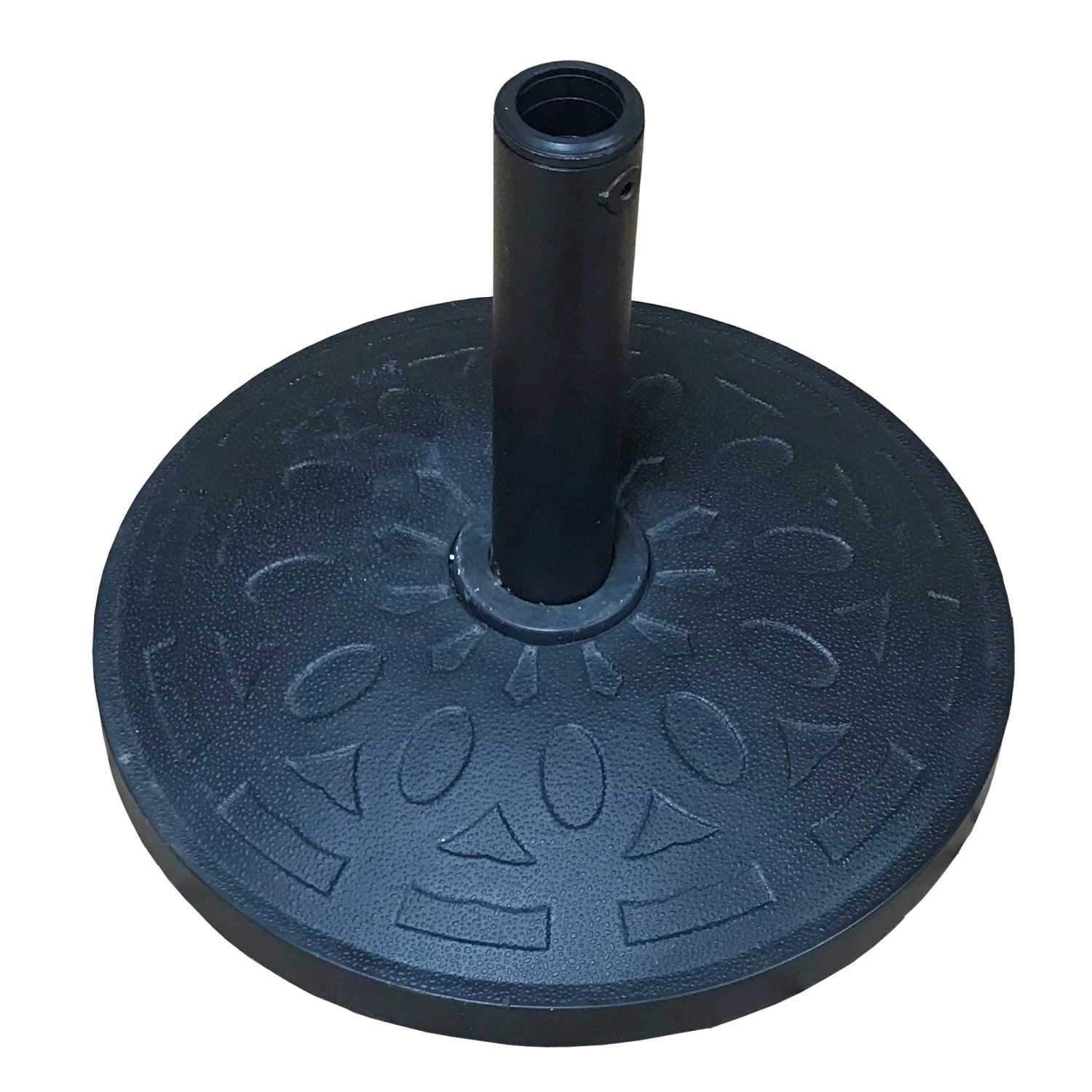 Decorative Black Concrete Parasole Base 1 Decorative Black Concrete Parasole Base
