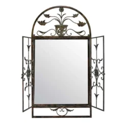 Dorset Rustic Scroll Large Garden Mirror -Garden Furniture Shop dorset rustic scroll large garden mirror p75697 118805 zoom