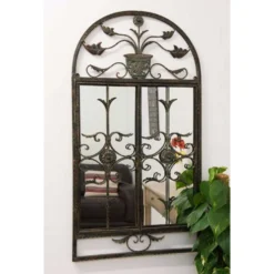 Dorset Rustic Scroll Large Garden Mirror -Garden Furniture Shop dorset rustic scroll large garden mirror p75697 118807 zoom