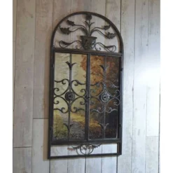 Dorset Rustic Scroll Large Garden Mirror -Garden Furniture Shop dorset rustic scroll large garden mirror p75697 118808 zoom