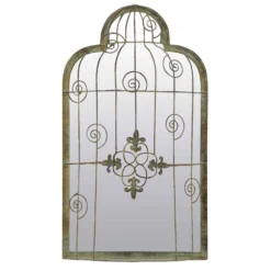 Dorset Shabby Chic Garden Accent Mirror 70x40cm
