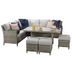 Edwina Special Grey Rattan Corner Sofa Dining Set -Garden Furniture Shop edwina special grey rattan corner sofa dining set p78444 133968 zoom